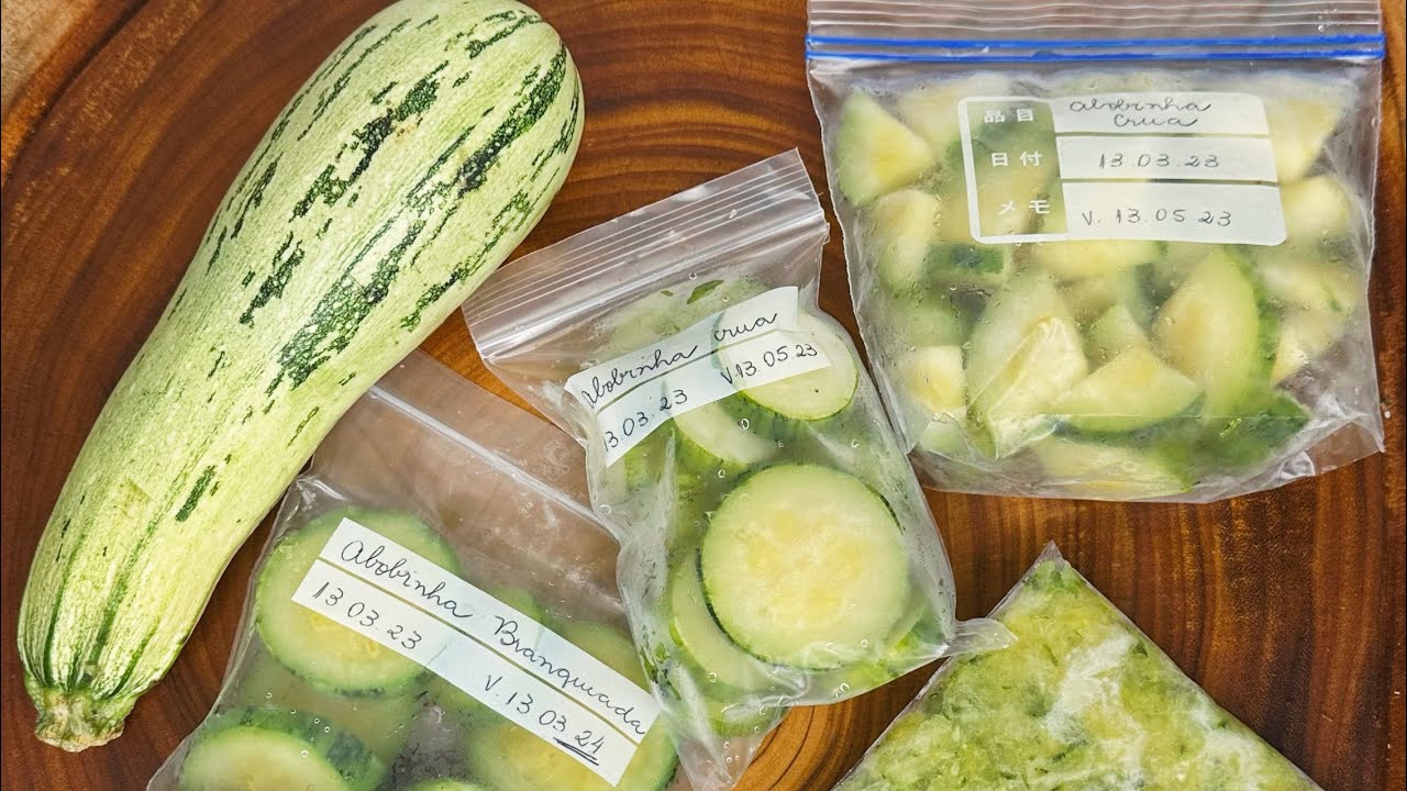 3 formas de congelar abobrinha - Obrigada de Nádia