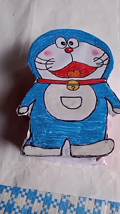 Doremon walldecor Or doll//#Doremonwalldecor #shorts #diy @Createoncreativity