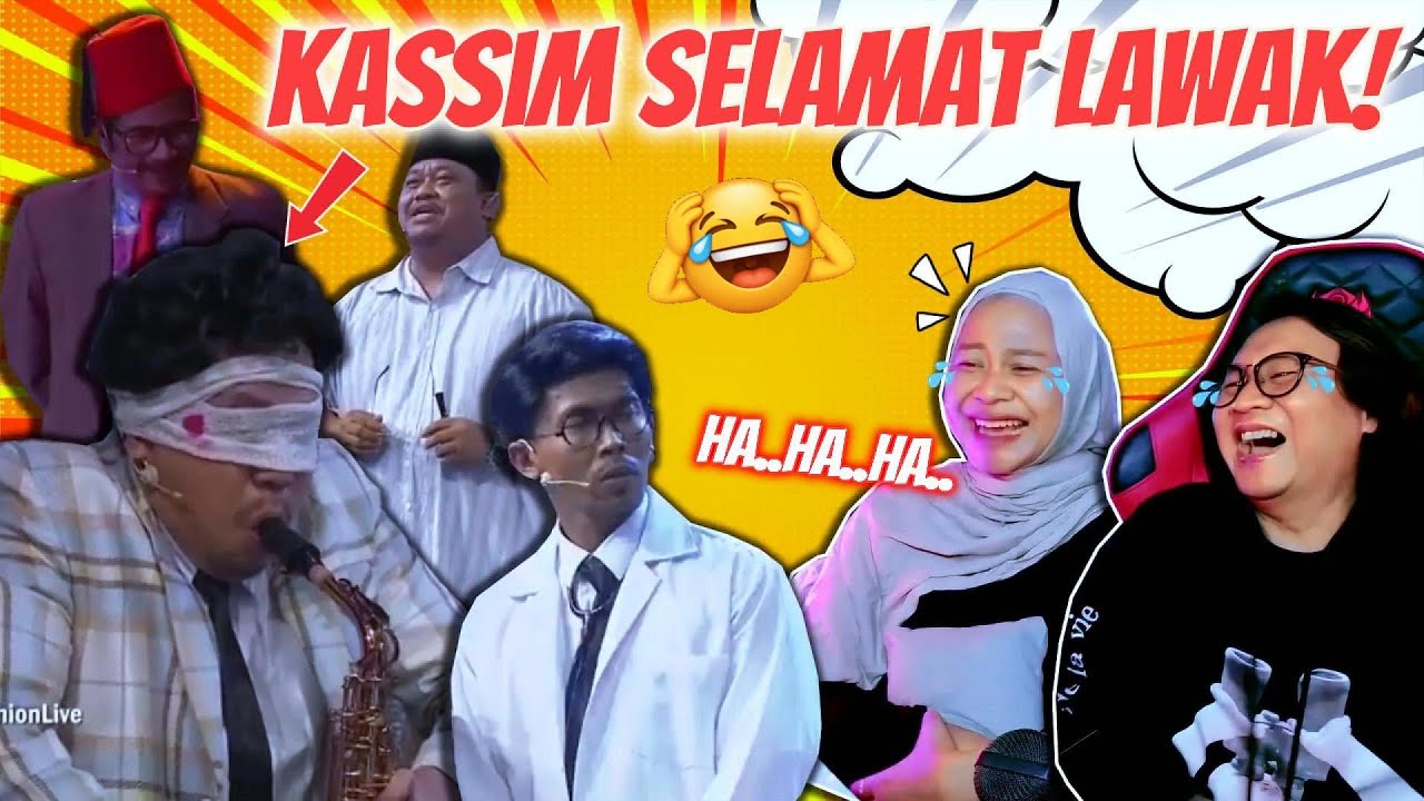 🤣 JEP Jadi KASSIM SELAMAT LAWAK GILER 🤣 Sepahtu Reunion Live Reaction - INDOREACTTV