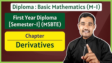 Derivatives - 03 | Derivative using Chain Rule | Applied Mathematics | First Year Diploma MSBTE