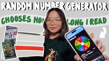 random number generator picks how many hours i read! *spoiler free reading vlog*