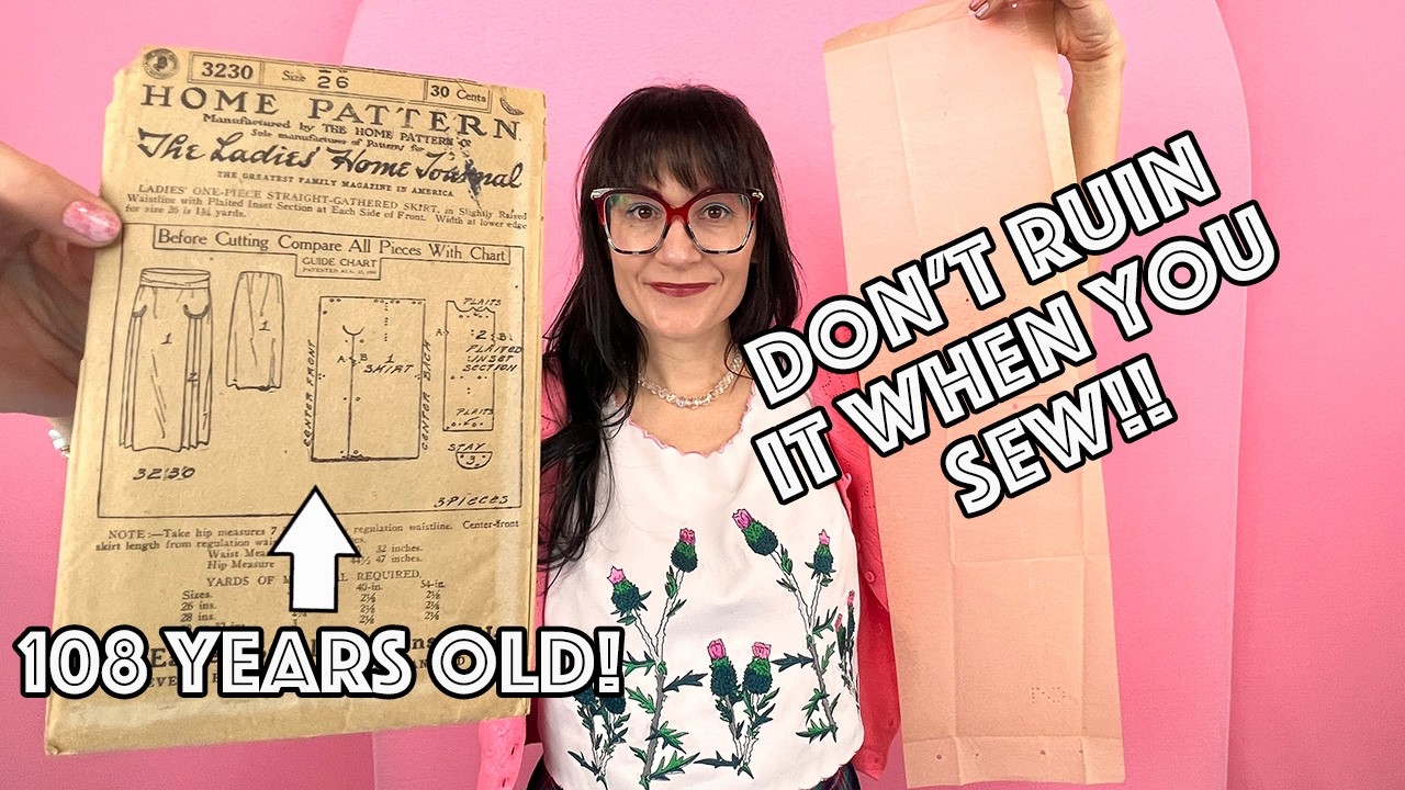 昔の型紙　裁方 Don't Ruin Your Vintage Antique Sewing Patterns! Watch This Before