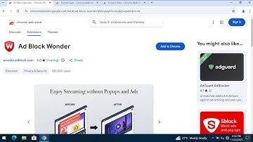 Verwijdering van Ad Block Wonder-extensies van het adware-type.