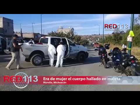VIDEO Son de una fémina los restos hallados dentro de maleta en Morelia