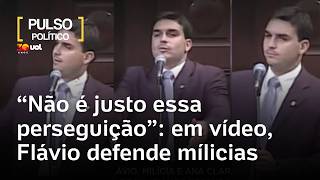 Flávio defends militias in 2007 speech at the Alerj; watch the video: 'This persecution is not fair'