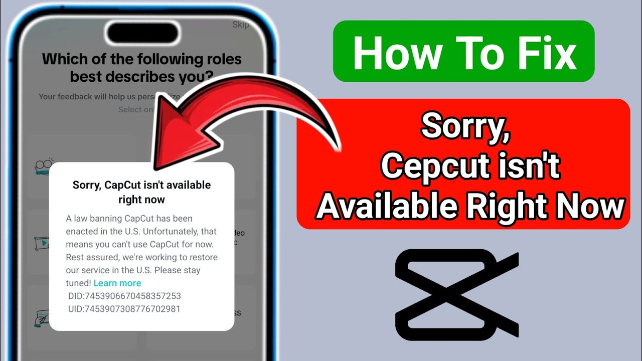 How To Fix "Sorry Capcut isn't Available Right Now" Problem 2025 - YouTube