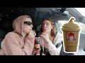 trying WENDYS pumpkin frosty !