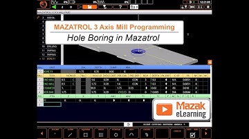 MAZATROL Programming Briefs - Hole Boring in MAZATROL