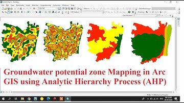 Groundwater Potential zone Mapping in Arc GIS using Analytic Hierarchy Process (AHP) - Part 1