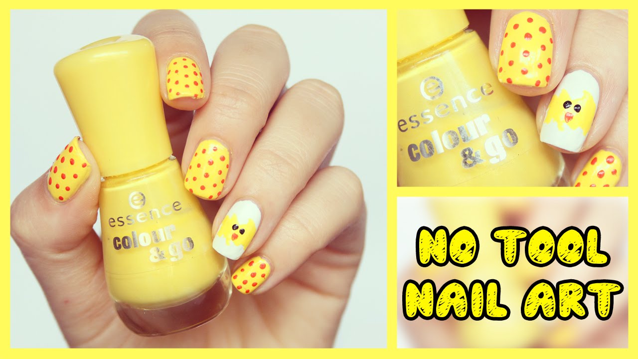 No Tool Nail Art - Easter Edition #1
