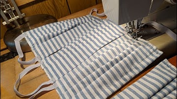 Assembly Line Technique for Sewing Facemasks with Nose Wire & Filter Pocket