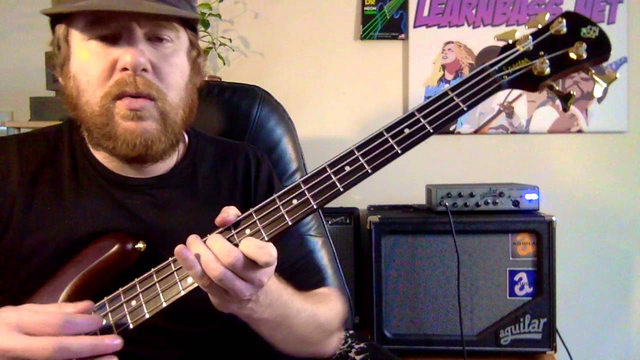 Rock Strumming A Bass lesson everyday 264 YouTube