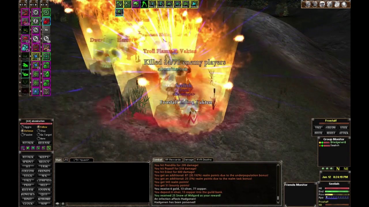 DAoC Phoenix Fun with active RA's YouTube