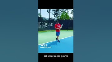 How to hit the tennis serve with more power