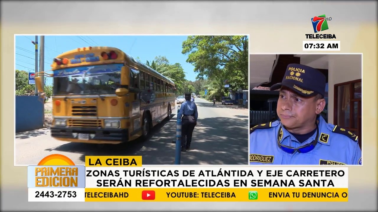 Zonas turísticas de Atlántida y eje carretero serán refortalecidas en Semana Santa