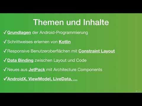 Android Kompaktkurs für den Einstieg mit Jetpack und Kotlin - learn Mobile Development