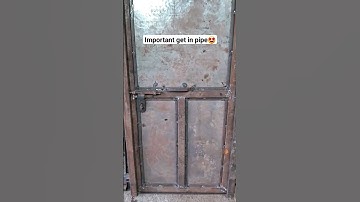 Important iron door in pipe ||iron important door🚪making in Chouhan fabrication #welding #shortvideo
