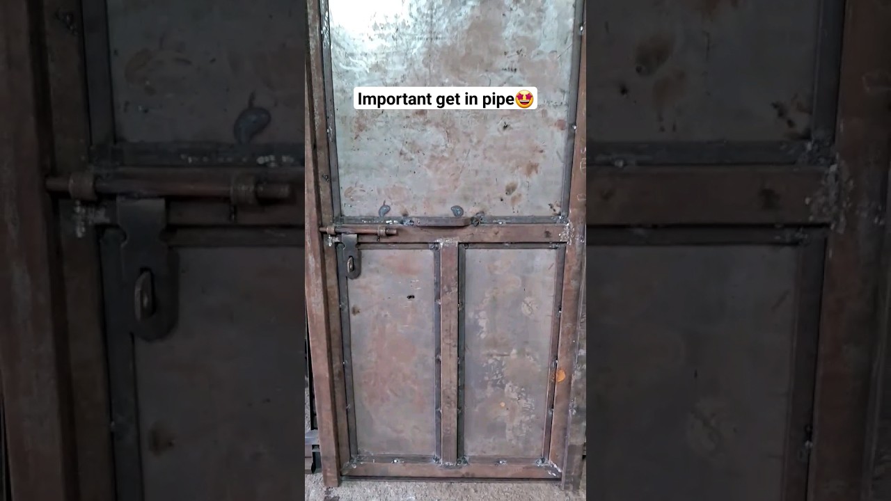Important iron door in pipe ||iron important door🚪making in Chouhan fabrication 