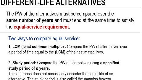 Chapter 4 PW Analysis- LCM Approach