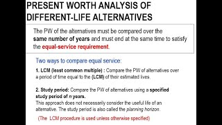 Chapter 4 PW Analysis- LCM Approach