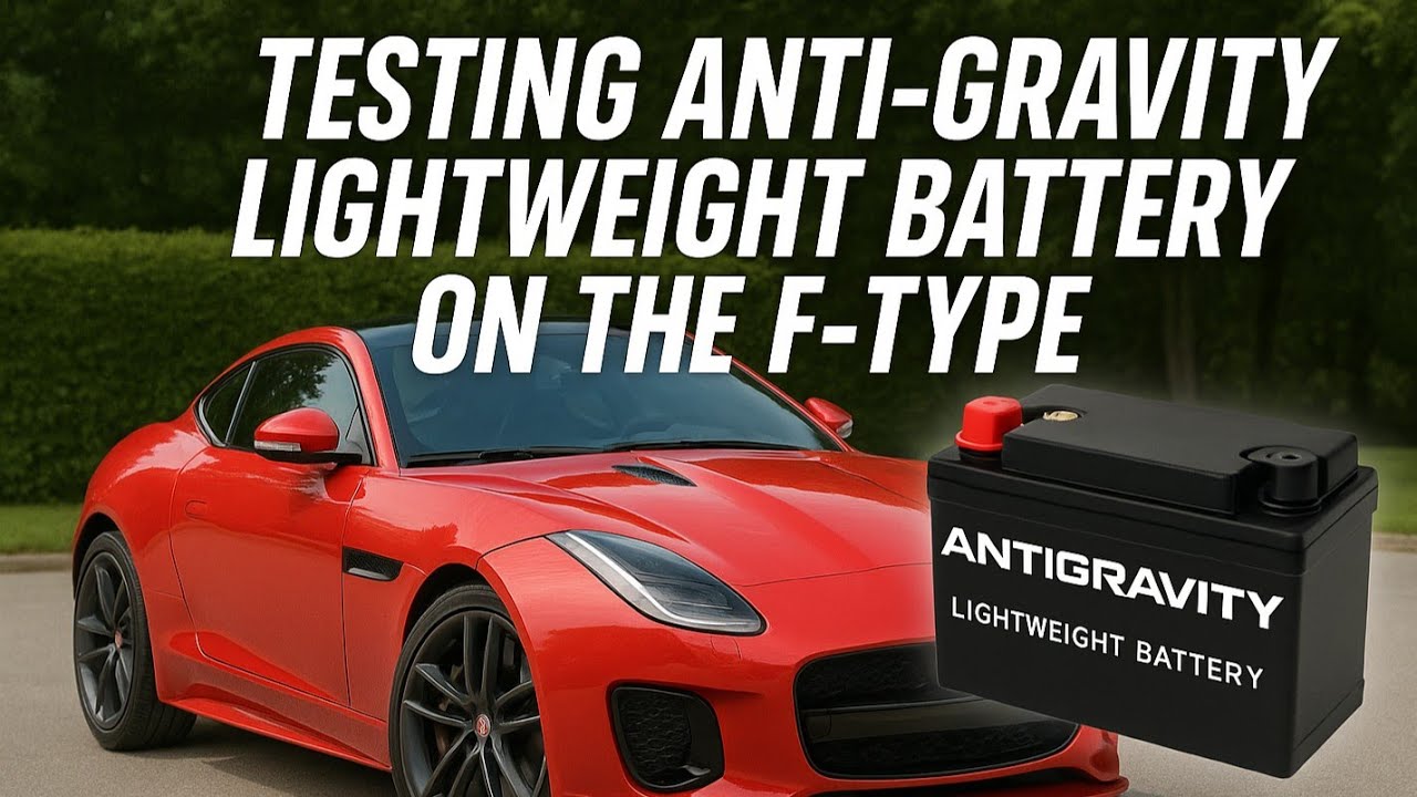 Testing and installing Anti-gravity lightweight battery on F-Type modified Jaguar