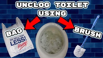 How to unclog a toilet without a plunger
