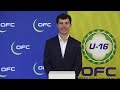 DRAW | OFC U-16 Men's Championship & Qualifying 2026