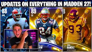 UPDATES ON EVERYTHING IN MADDEN 27! LEGENDS, MCS EVENT PLAYER, MOST FEARED + MORE!