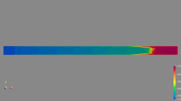 Temperature Simulation in Shock Tube