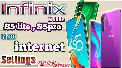 How to infinix S5 lite and S5 pro new internet settings | infinix mobile s5 lite s5 pro data reset