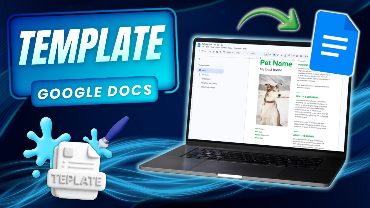 How to Create a Template in Google Docs - YouTube