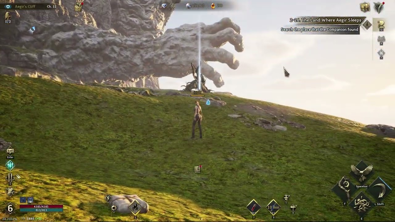 2-26. Search the place the the companion found | The Land Where Aegis Sleeps | Legend of YMIR