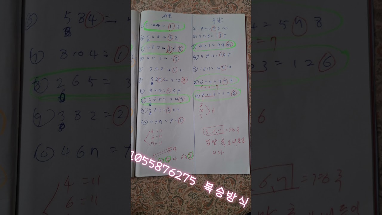 서울1경주 조심  터짐 복승 이페턴 으로 6개정도나옵니다