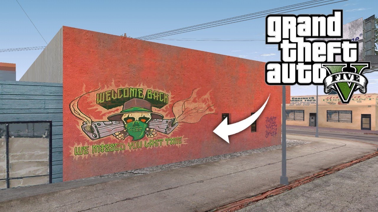 Gta sa mod gta v sign welcome back