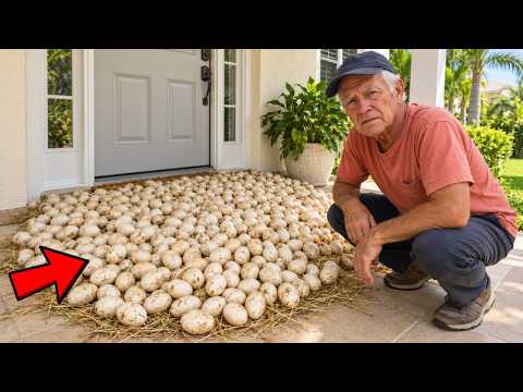 Man Finds Hundreds of Eggs on His Porch, Then They Start Hatching