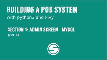 Python/Kivy POS System Part 4:Admin Dashboard(Part 14)