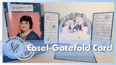 Easel Gatefold Card | Papercraft Society Box 38 | @CraftStashcoukTV