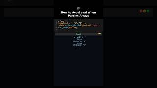 How to Avoid eval When Parsing Arrays #parsing