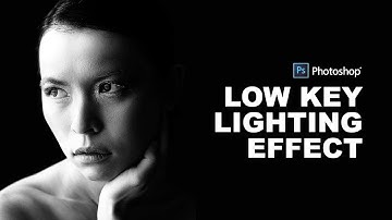 How to Create Low Key Portrait Effect in Photoshop - Black & White Dramatic Lighting Tutorial