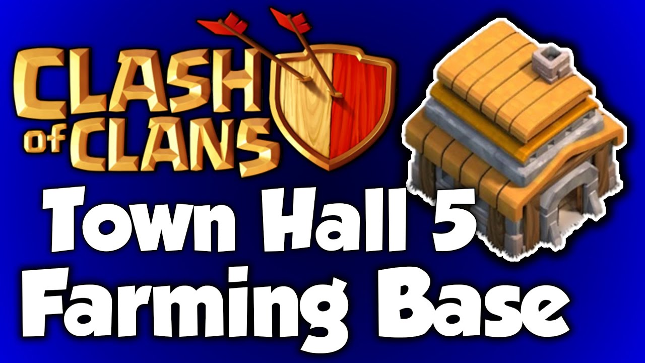Clash of Clans Town Hall 5 Defense (CoC TH5) BEST Farming Base Layout Defense Strategy