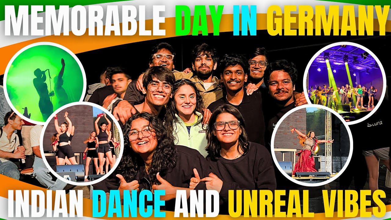 💃🔥Indian Dance in Germany?! 🇩🇪 | Unreal Vibes & Best University Day 🎊|  Indians Students | MoshVlogs