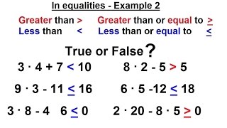 Math: What Every 5th Grader Should Know: Algebra Prep (54 of 58) Ch 0: Inequalities - Example 2