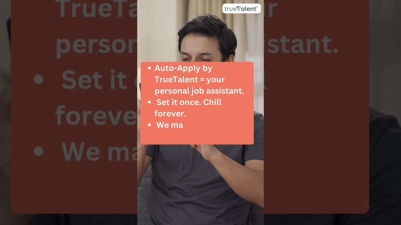 TrueTalent’s Auto-Apply,set your preferences & let AI apply for the best jobs. 