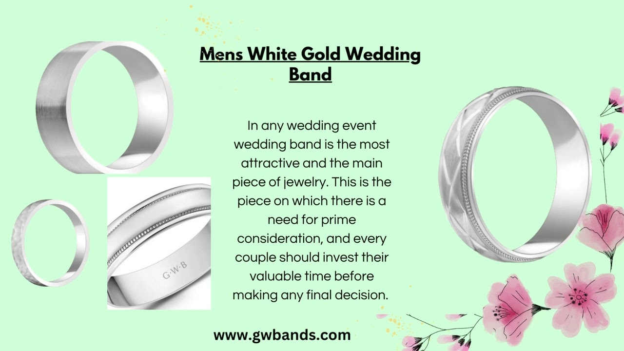 Why Mens White Gold Wedding Band Are Versatile Ones Available on Market