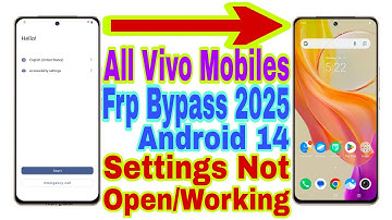 All Vivo Android 14 Settings Not Open/Working | Frp Bypass | New Trick 2025 | Reset Frp Lock/No Pc