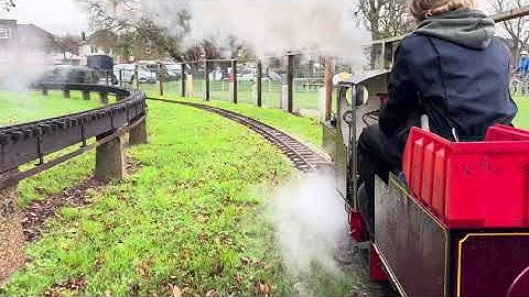A trip behind a 7 1/4 sweet William#train#railwaycontent#livesteam#narrowgauge#travel 