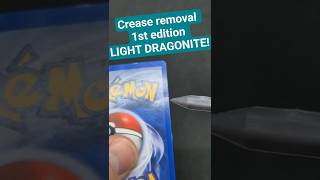 Pokémon card crease repair #pokemoncards #pokemontcg #cardrepair