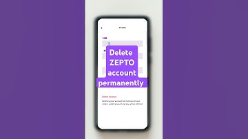 How to delete zetop account permanently just in one click#delete #zepto#ytshorts