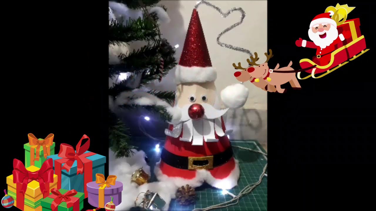 DIY|| Santa Claus|| Paper Craft||Christmas Decoration