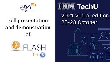 Full presentation of Flash for i at IBM TechU 2021 !